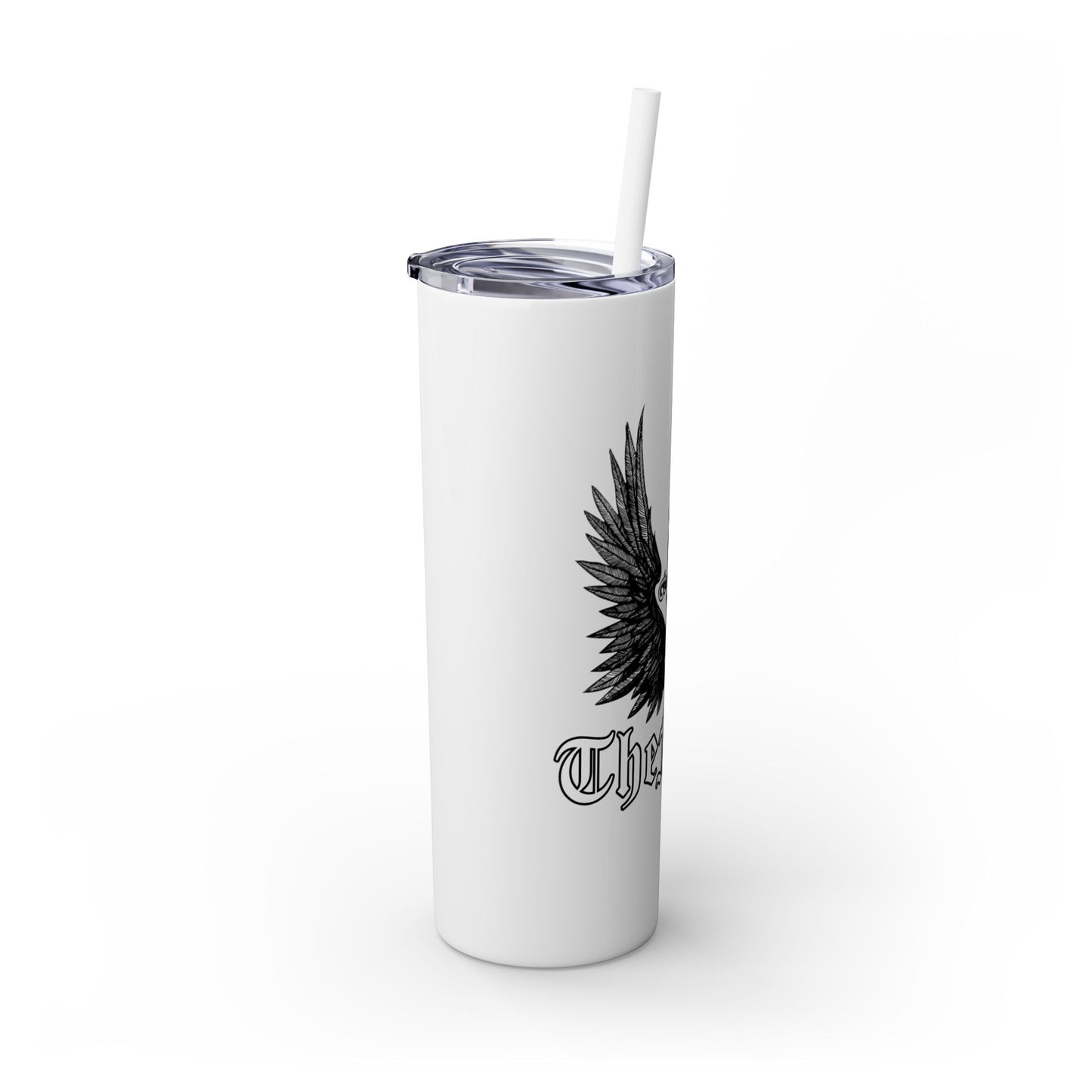 Deadly Virtues Skinny Tumbler with Straw, 20oz