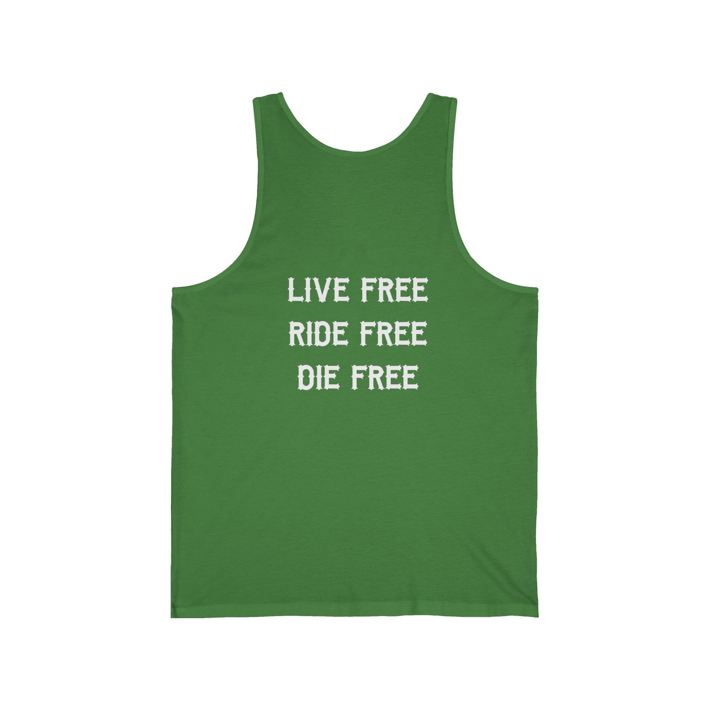 Live Free. Ride Free. Die Free. Jersey Tank