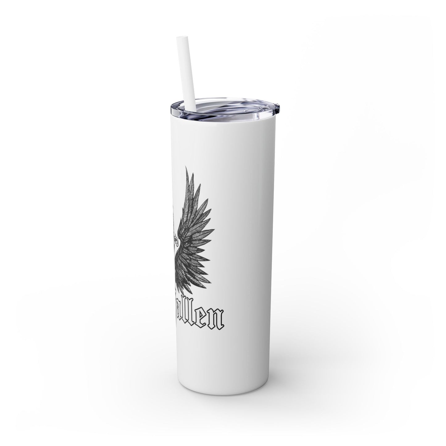 Deadly Virtues Skinny Tumbler with Straw, 20oz